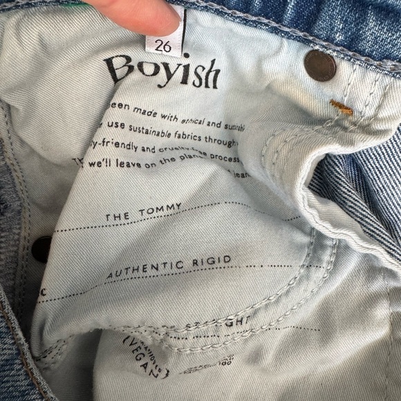 Boyish The Tommy Stretch Straight Jeans in Authentic Rigid size 26 - Picture 8 of 9